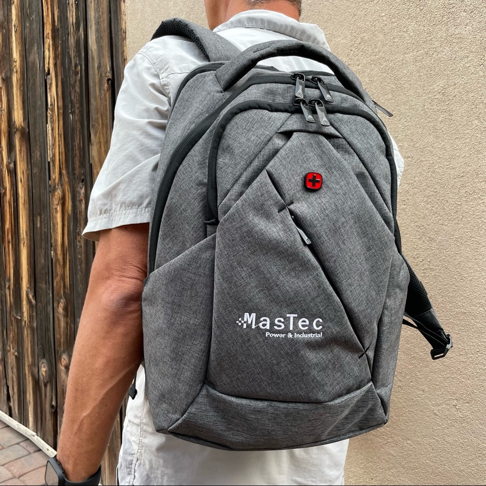 🆕Wenger MoveUp 16” Laptop Backpack Charcoal - “MasTec Power & Industrial”